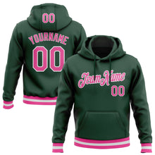 Charger l'image dans la galerie, Custom Stitched Green Pink-White Sports Pullover Sweatshirt Hoodie