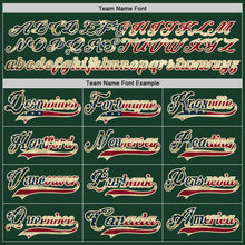Charger l'image dans la galerie, Custom Green Vintage USA Flag-Cream Hockey Lace Neck Jersey