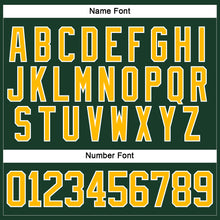 Charger l'image dans la galerie, Custom Green Gold-White Hockey Lace Neck Jersey