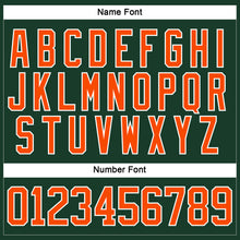 Charger l'image dans la galerie, Custom Green Orange-White Hockey Lace Neck Jersey