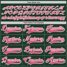 Загрузить изображение в средство просмотра галереи, Custom Green Neon Pink-White Hockey Lace Neck Jersey