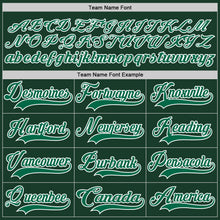 Загрузить изображение в средство просмотра галереи, Custom Green Kelly Green-White Hockey Lace Neck Jersey