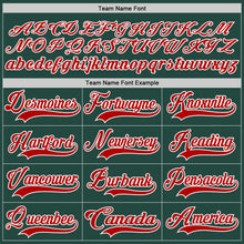 Charger l'image dans la galerie, Custom Green Red-White Hockey Jersey