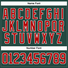 Charger l'image dans la galerie, Custom Green Red-White Hockey Jersey