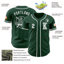 Laden Sie das Bild in den Galerie-Viewer, Custom Green White Authentic Baseball Jersey