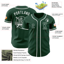 Laden Sie das Bild in den Galerie-Viewer, Custom Green White Authentic Baseball Jersey