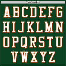 Laden Sie das Bild in den Galerie-Viewer, Custom Green White-Orange Authentic Baseball Jersey