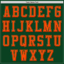 Laden Sie das Bild in den Galerie-Viewer, Custom Green Orange Authentic Baseball Jersey
