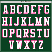 Laden Sie das Bild in den Galerie-Viewer, Custom Green White-Pink Authentic Baseball Jersey