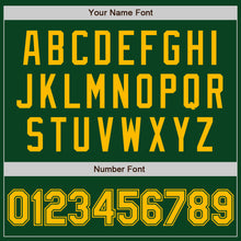 Laden Sie das Bild in den Galerie-Viewer, Custom Green Gold Authentic Baseball Jersey