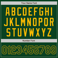 Laden Sie das Bild in den Galerie-Viewer, Custom Green Gold Authentic Baseball Jersey