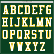 Laden Sie das Bild in den Galerie-Viewer, Custom Green White-Yellow Authentic Baseball Jersey