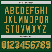 Laden Sie das Bild in den Galerie-Viewer, Custom Green Old Gold Authentic Baseball Jersey