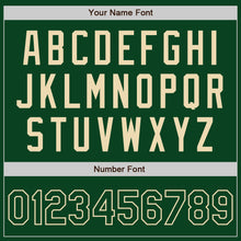 Laden Sie das Bild in den Galerie-Viewer, Custom Green Cream Authentic Baseball Jersey