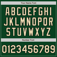 Laden Sie das Bild in den Galerie-Viewer, Custom Green Cream-Black Authentic Baseball Jersey