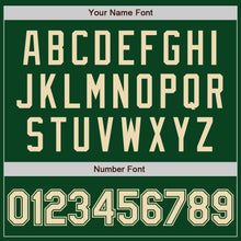 Laden Sie das Bild in den Galerie-Viewer, Custom Green Cream Authentic Baseball Jersey