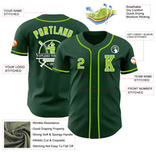 Загрузить изображение в средство просмотра галереи, Custom Green Neon Green-White Authentic Baseball Jersey