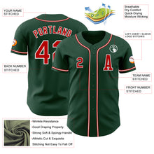 Laden Sie das Bild in den Galerie-Viewer, Custom Green Red-White Authentic Baseball Jersey