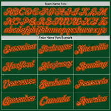 Загрузить изображение в средство просмотра галереи, Custom Green Orange Authentic Throwback Basketball Jersey