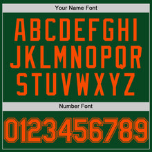 Загрузить изображение в средство просмотра галереи, Custom Green Orange Authentic Throwback Basketball Jersey
