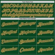 Загрузить изображение в средство просмотра галереи, Custom Green Old Gold Authentic Throwback Basketball Jersey