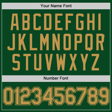 Загрузить изображение в средство просмотра галереи, Custom Green Old Gold Authentic Throwback Basketball Jersey