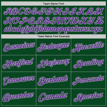 Загрузить изображение в средство просмотра галереи, Custom Green Purple-Gray Authentic Throwback Basketball Jersey