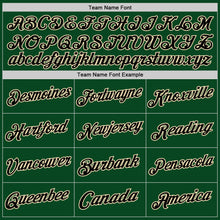 Загрузить изображение в средство просмотра галереи, Custom Green Black-Cream Authentic Throwback Basketball Jersey