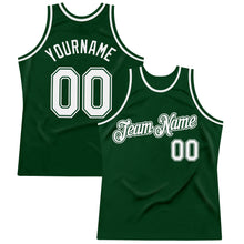 Загрузить изображение в средство просмотра галереи, Custom Green White Authentic Throwback Basketball Jersey