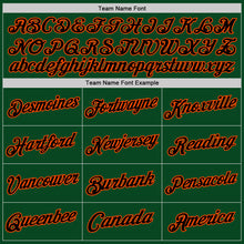 Загрузить изображение в средство просмотра галереи, Custom Green Black-Orange Authentic Throwback Basketball Jersey