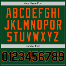 Загрузить изображение в средство просмотра галереи, Custom Green Black-Orange Authentic Throwback Basketball Jersey