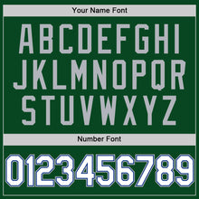Загрузить изображение в средство просмотра галереи, Custom Green White Royal-Gray Authentic Throwback Basketball Jersey