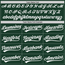 Load image into Gallery viewer, Custom Green White-Yellow Authentic Baseball Jersey