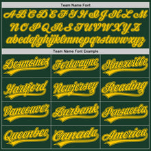 Charger l'image dans la galerie, Custom Green Yellow Authentic Baseball Jersey