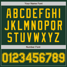 Charger l'image dans la galerie, Custom Green Yellow Authentic Baseball Jersey