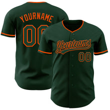 Charger l'image dans la galerie, Custom Green Orange Authentic Baseball Jersey