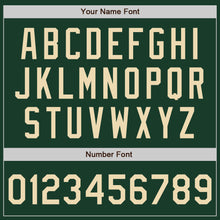 Load image into Gallery viewer, Custom Stitched Green Cream Baseball Pullover Sweatshirt Hoodie