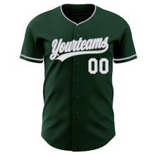 Загрузить изображение в средство просмотра галереи, Custom Green White-Gray Authentic Baseball Jersey