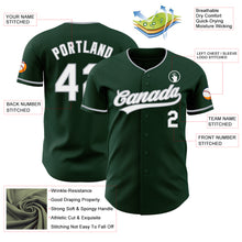 Загрузить изображение в средство просмотра галереи, Custom Green White-Gray Authentic Baseball Jersey