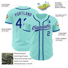 Laden Sie das Bild in den Galerie-Viewer, Custom Ice Blue Royal-White Authentic Baseball Jersey