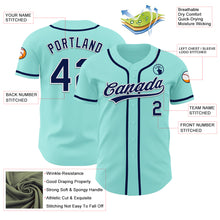 Загрузить изображение в средство просмотра галереи, Custom Ice Blue Navy-White Authentic Baseball Jersey