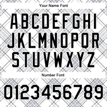 Laden Sie das Bild in den Galerie-Viewer, Custom White Black Check Board 3D Pattern Design Bomber Full-Snap Varsity Letterman Jacket
