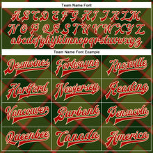 Laden Sie das Bild in den Galerie-Viewer, Custom Green Red-Cream Check Board 3D Pattern Design Bomber Full-Snap Varsity Letterman Jacket