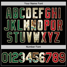 Load image into Gallery viewer, Custom Black Vintage Mexican Flag-Cream Bomber Full-Snap Varsity Letterman Hoodie Jacket