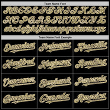 Load image into Gallery viewer, Custom Black Camo Olive-Cream Bomber Full-Snap Varsity Letterman Two Tone Hoodie Jacket