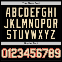 Load image into Gallery viewer, Custom Black Cream-Red Bomber Full-Snap Varsity Letterman Two Tone Hoodie Jacket