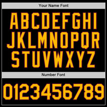 Load image into Gallery viewer, Custom Black Gold-Crimson Bomber Full-Snap Varsity Letterman Two Tone Hoodie Jacket