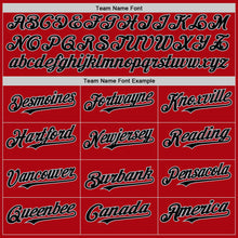 Load image into Gallery viewer, Custom Red Black-Gray Bomber Full-Snap Varsity Letterman Two Tone Hoodie Jacket