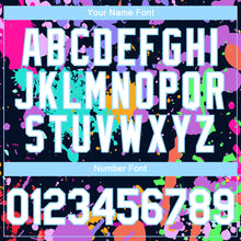 Load image into Gallery viewer, Custom Graffiti Pattern White-Light Blue Splash 3D Bomber Full-Snap Varsity Letterman Hoodie Jacket