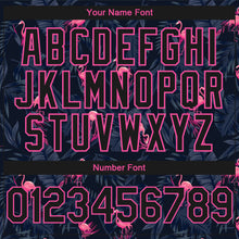 Laden Sie das Bild in den Galerie-Viewer, Custom Black Pink Flamingo 3D Pattern Design Bomber Full-Snap Varsity Letterman Hoodie Jacket